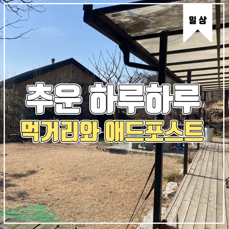  [일상] 너무나도 춥고 늘어지는 하루하루 Feat.애드포스트