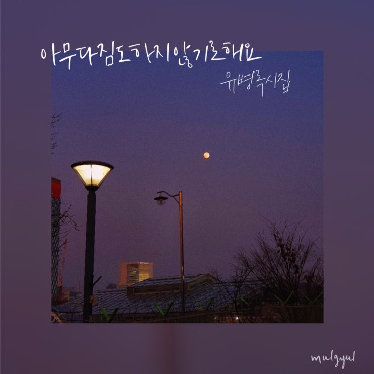  [책읽고캘리] 아무 다짐도 하지 않기로 해요, 유병록 시집