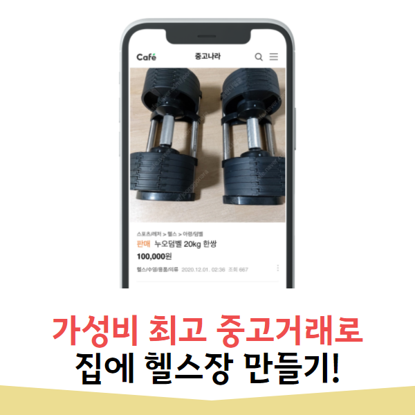 중고나라로 완벽한 방구석 헬스장 만들기! (뽐뿌주의)