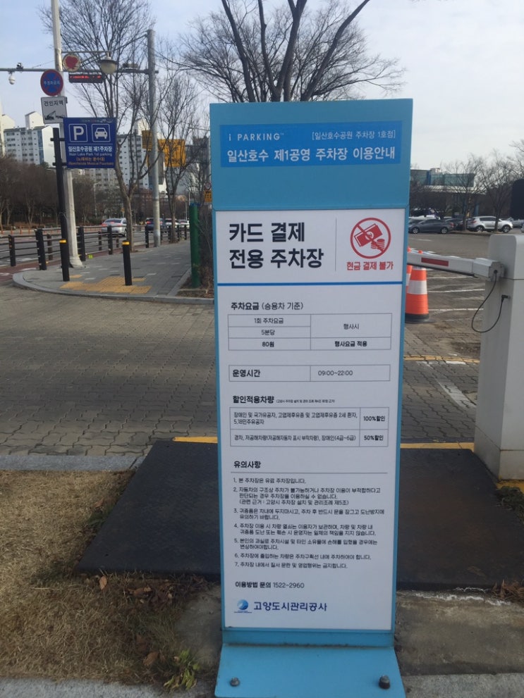  일산호수공원 제1 공영주차장 주차요금 내고 스타벅스 노래분수 등등 구경하기
