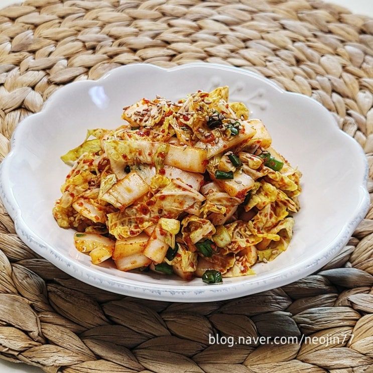 Jinny's집밥레시피 알배추생채 아삭아삭 고소한 알배추 무침 Jinny's집밥레시피 알배추생채 아삭아삭 고소한 알배추 무침