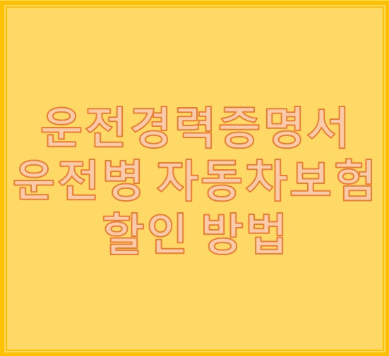 운전경력증명서 발급 온라인에서 이렇게해요