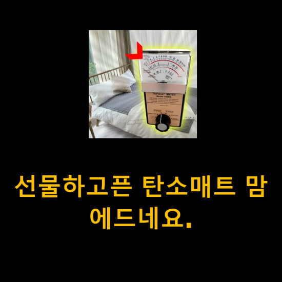 선물하고픈 탄소매트 맘에드네요. 선물하고픈 탄소매트 맘에드네요.