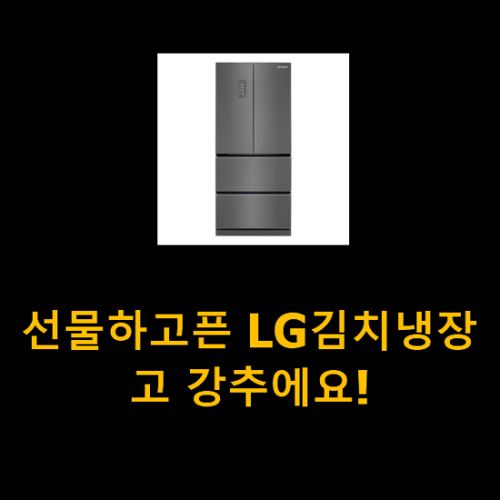 선물하고픈 LG김치냉장고 강추에요!