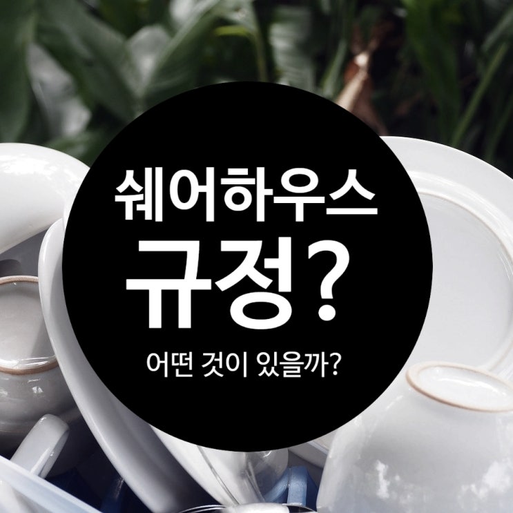  쉐어하우스 규정에는 어떤 것이 있나요