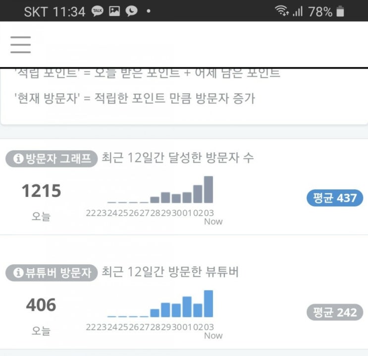  [20201203]아임노마드 뷰튜브로 블로그 방문자수 늘리기 결과