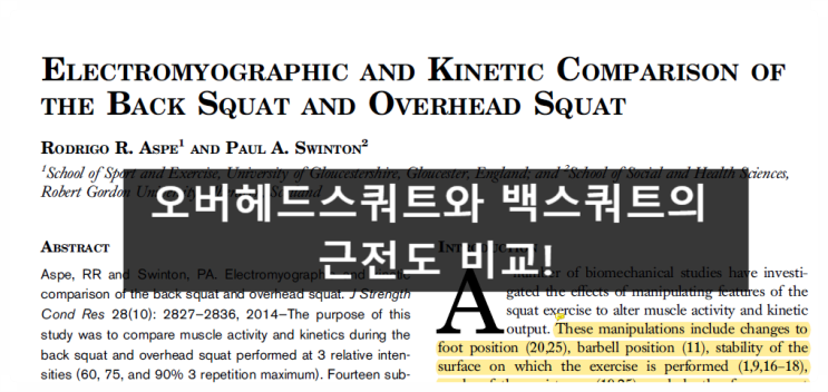 오버헤드스쿼트 하면 어디에 좋을까? (스포츠아일랜드)