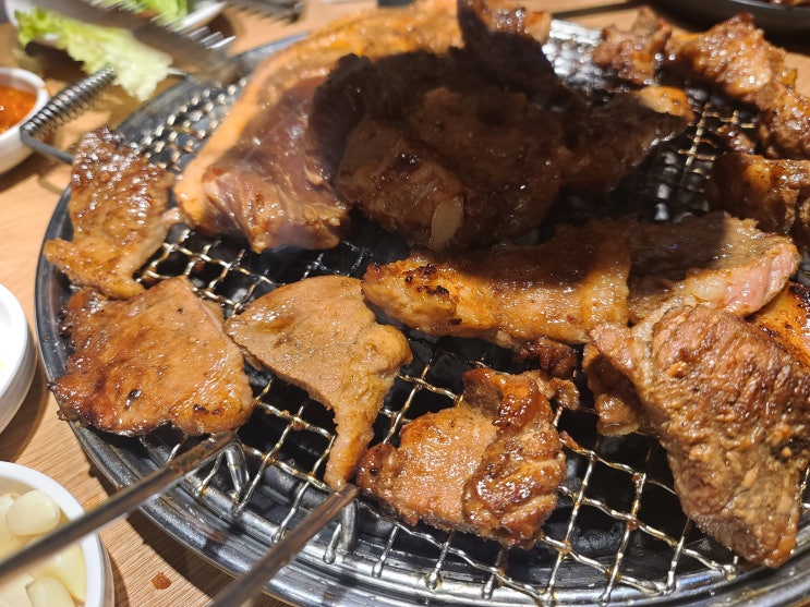  금천구맛집 명륜진사갈비 숯불갈비무한리필 돼지갈비