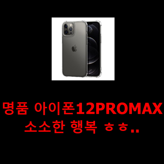 명품 아이폰12PROMAX 소소한 행복 ㅎㅎ..