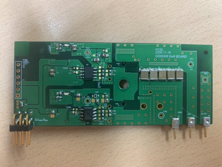  First own-made PCB