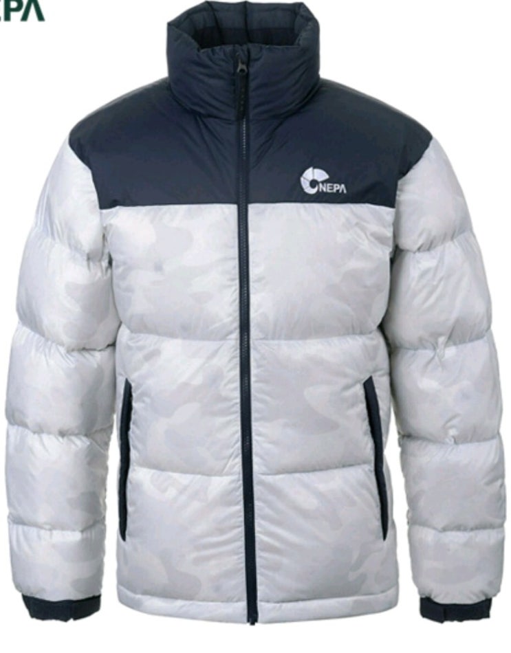  네파 NEPA 네파 남성 포르테 프린트 구스다운자켓 O.WHITE 7F72006 할인73프로