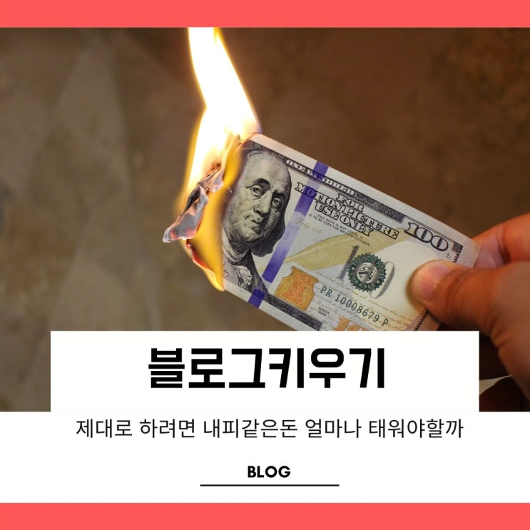 블로그키우기 제대로 하려면 얼마를 써야합니까 블로그키우기 제대로 하려면 얼마를 써야합니까