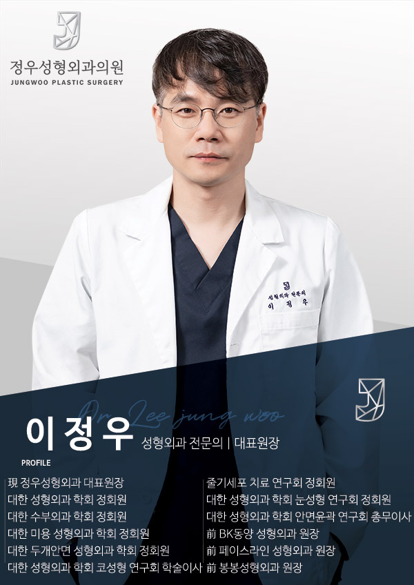  얼굴살,코재수술 잘하는 정우성형외과 이정우 원장님을 소개합니다.
