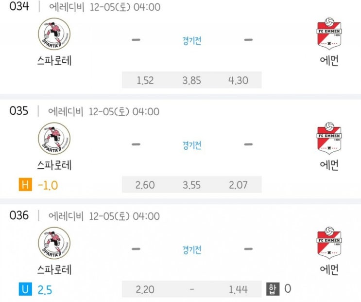2020.12.04 에레디비시 스파로테 에먼 2020.12.04 에레디비시 스파로테 에먼