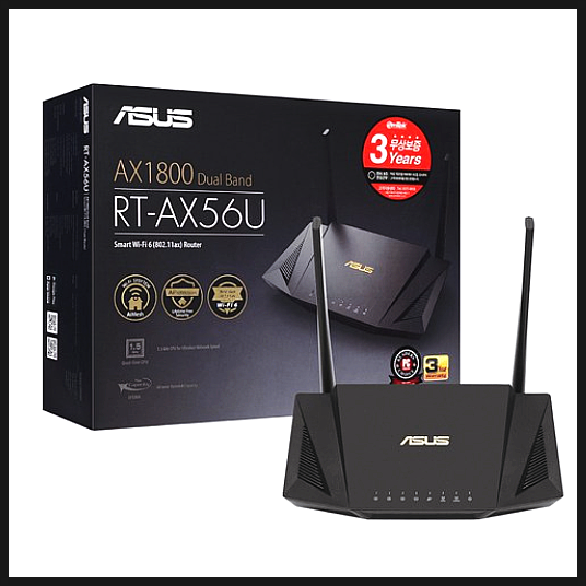  프리미엄 와이파이 공유기 브랜드 ASUS에서 내놓은 가성비 끝판왕 공유기 ASUS RT-AX56U 추천