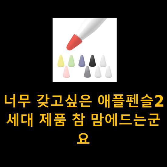 너무 갖고싶은 애플펜슬2세대 제품 참 맘에드는군요