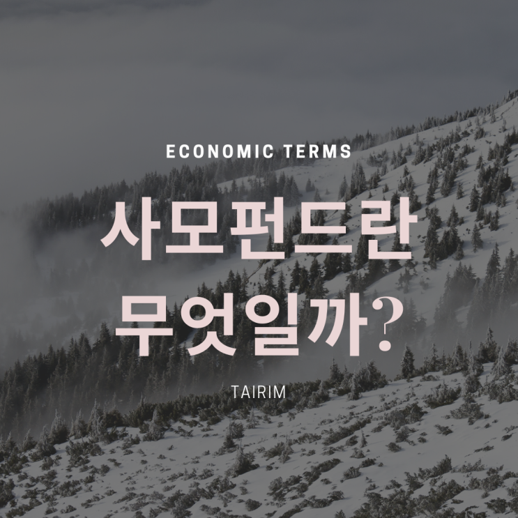  사모펀드란 무엇일까? (feat.따이린)