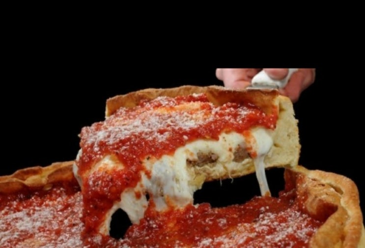 미국여행,시카고맛집, 빨간맛 딥디쉬 피자 지오다노스(Giordano's)