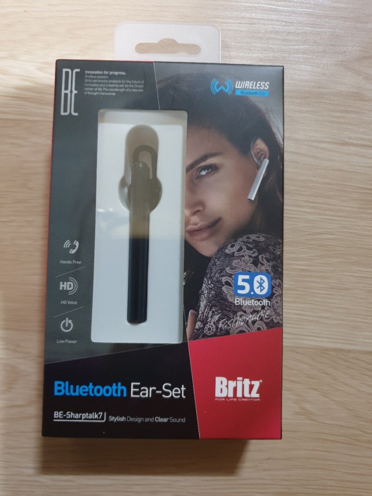 한쪽만 있는 독특한 브리츠 모노이어셋 BE-sharptalk7 블루투스 EarSet 솔직후기