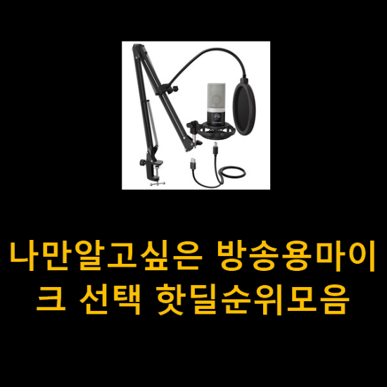 나만알고싶은 방송용마이크 선택 핫딜순위모음