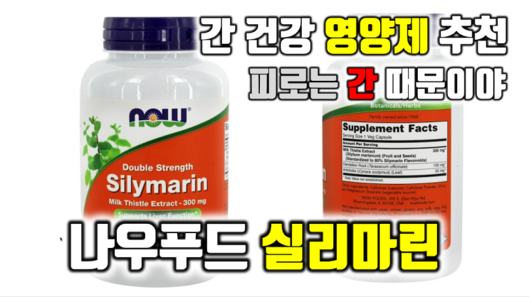 연말연시 술자리로 인해 간이 걱정된다면? 영양제 6년 차 직장인이 추천 나우푸드 실리마린 밀크씨슬과 차이