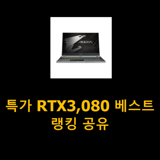 특가 RTX3,080 베스트랭킹 공유