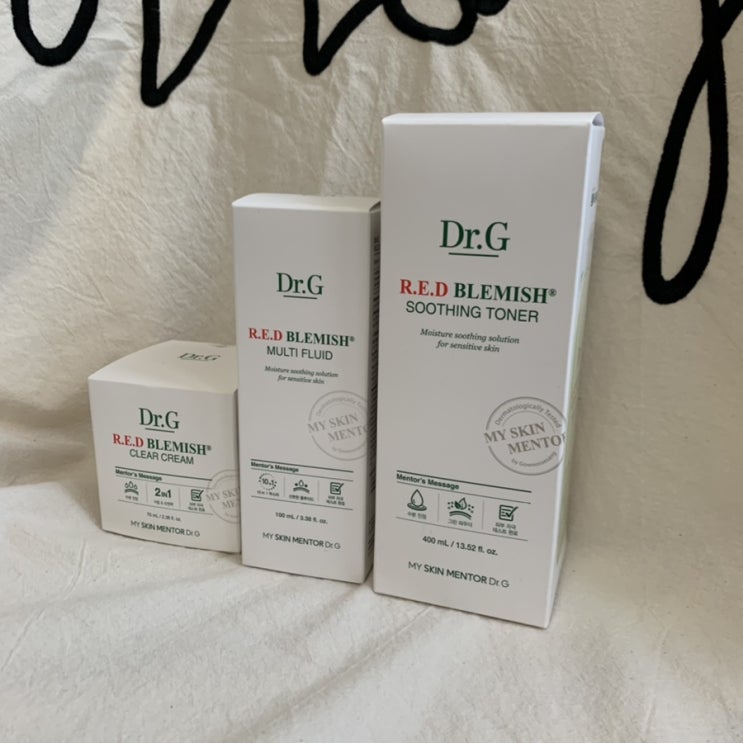  [내돈내산 추천] (PX구매) Dr.G 닥터지 레드 블레미쉬 클리어 세트( 수딩토너, 멀티플루이드,크림)