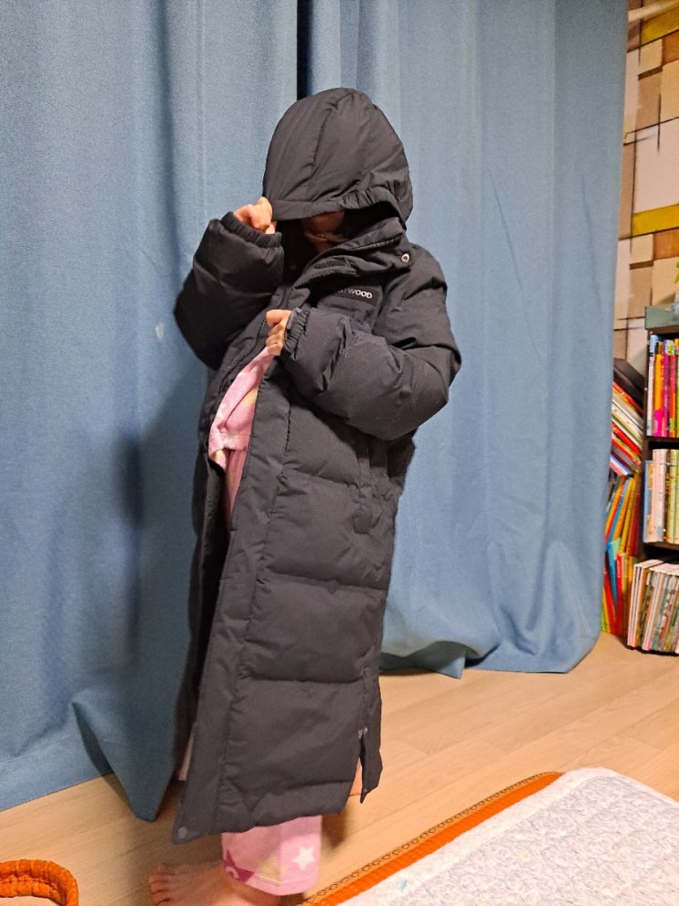  (키즈 롱패딩)웨스트우드 키즈 벤치 튜브 다운 세일할 때 겟(내돈내산)