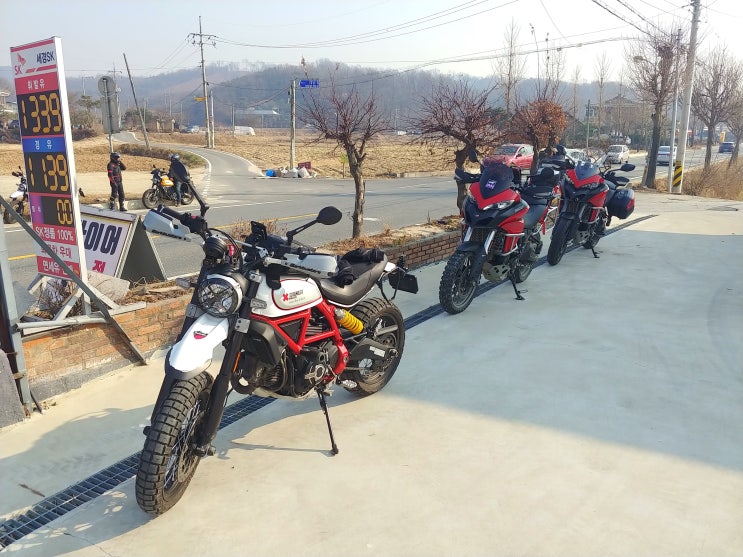  일요일 이포보 연습주행 후 스크램블러팀과 한치령 한치고개 임도투어 / 유투브 영상 / #액트