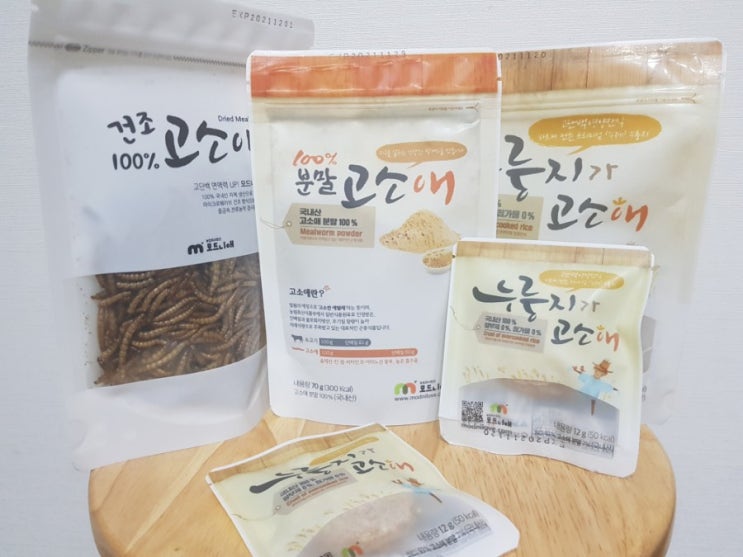  모드니애슈퍼푸드 고소애 고단백어린이영양 간식 식용곤충식품