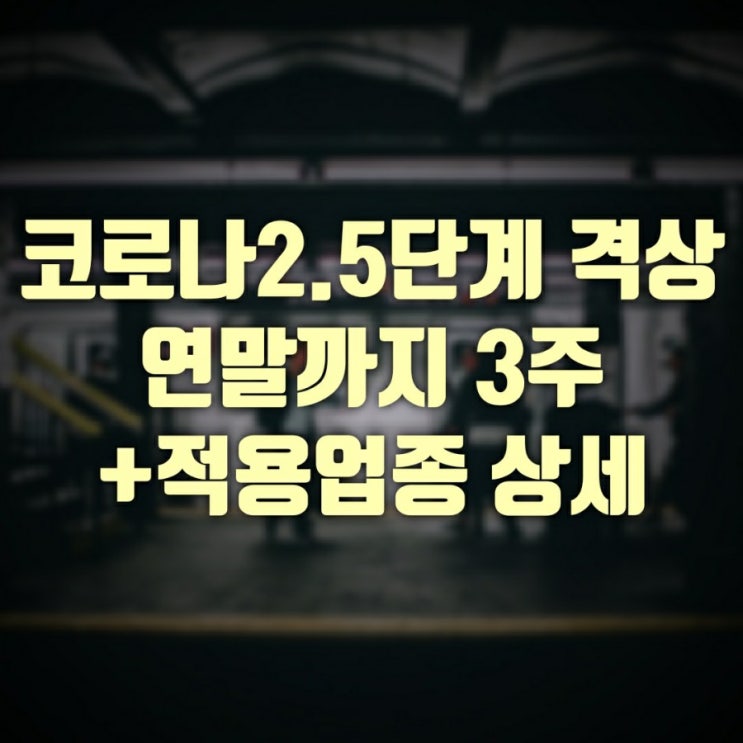  사회적거리두기 코로나2.5단계 격상 연말 3주 기준 + 카페 학원  결혼식 장례식 주점 교회 목욕탕 고속버스 9시 셧다운
