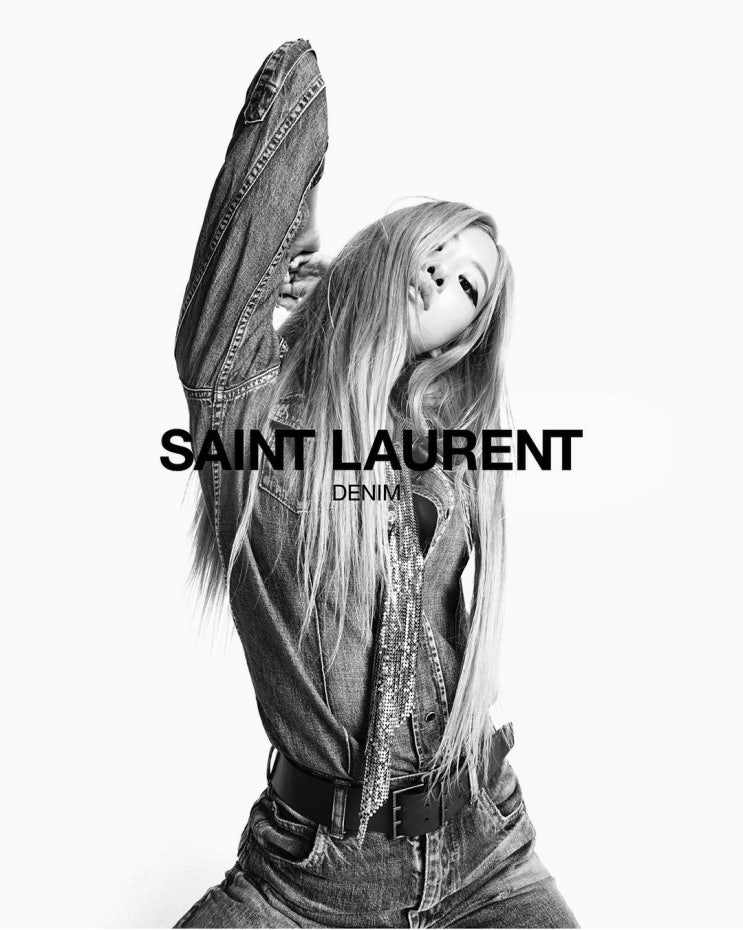  블랙핑크 로제 입생로랑 촬영 Saint Laurent DENIM 20