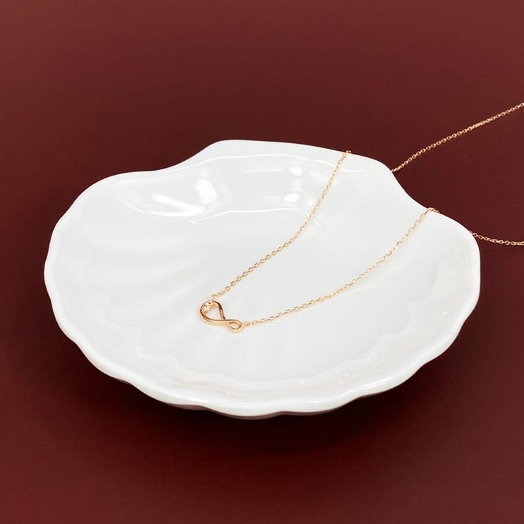  더벨루 14K 18K 큐빅 무한대 목걸이