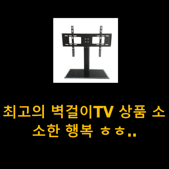 최고의 벽걸이TV 상품 소소한 행복 ㅎㅎ..