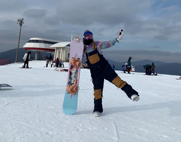 [휘팍일기]2021 시즌 스타트 - 스노우보드 후드 / 여자보드복