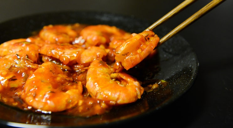  매콤쫀득 노브랜드 칠리새우 너무맛있엉