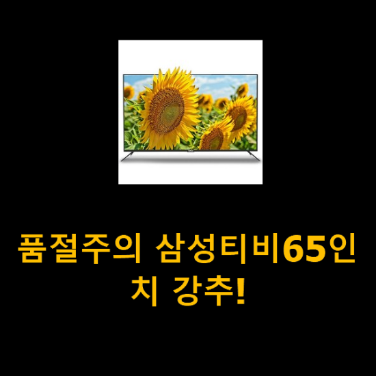 품절주의 삼성티비65인치 강추! 품절주의 삼성티비65인치 강추!
