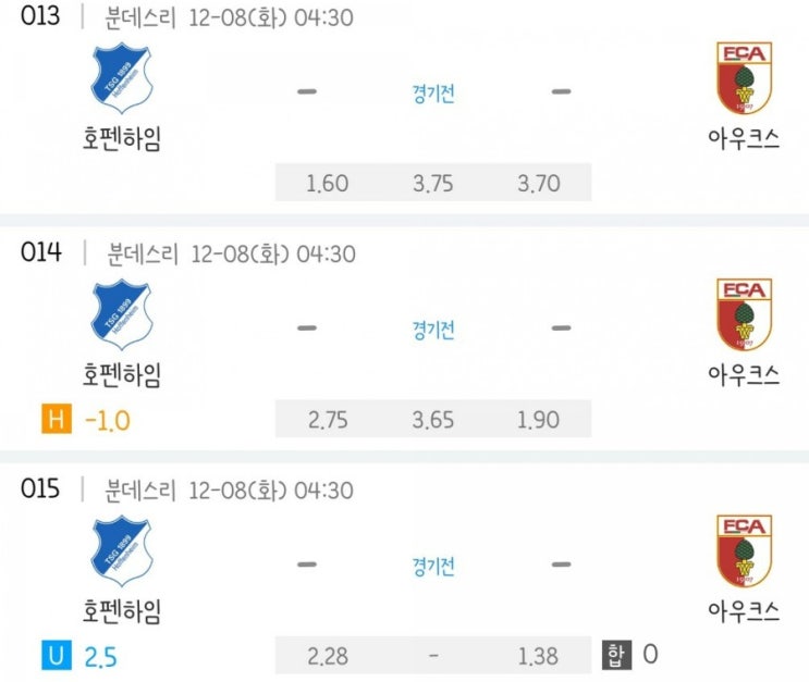 2020.12.07 분데스리가 호펜하임 아우크스부르크 2020.12.07 분데스리가 호펜하임 아우크스부르크
