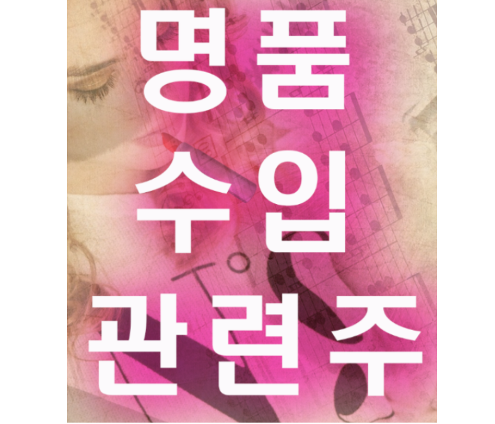  명품 수입 관련주