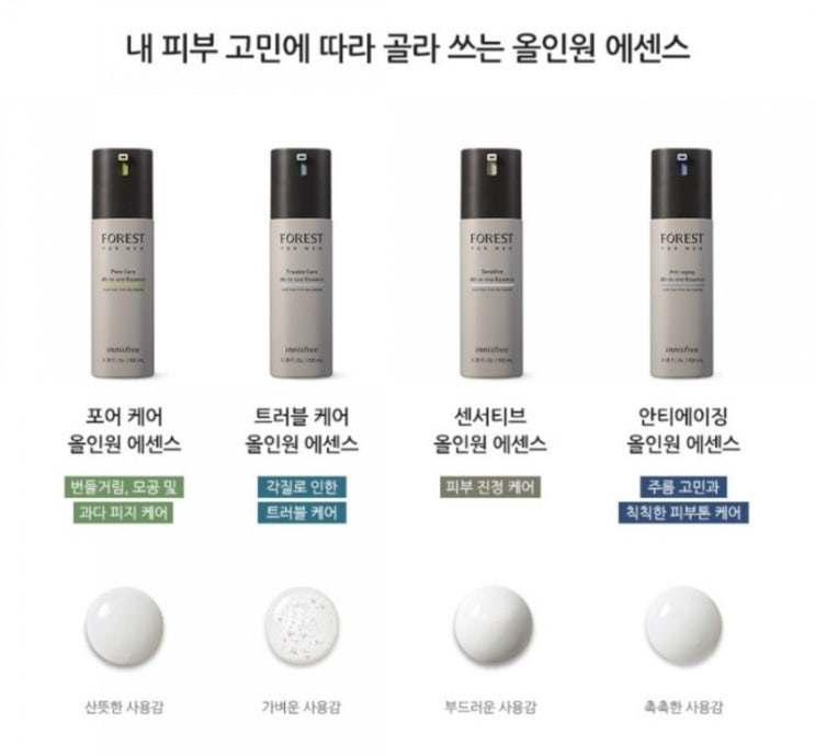 남자들귀차니즘해결 이니스프리 포레스트 포어 케어 올인원 에센스