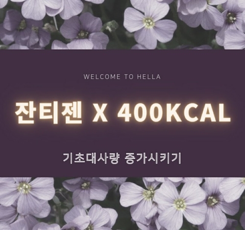  잔티젠자면서 400kcal 빼기!/홈트영양제/체지방감소/기초대사량증가/다이어트/가르시니아