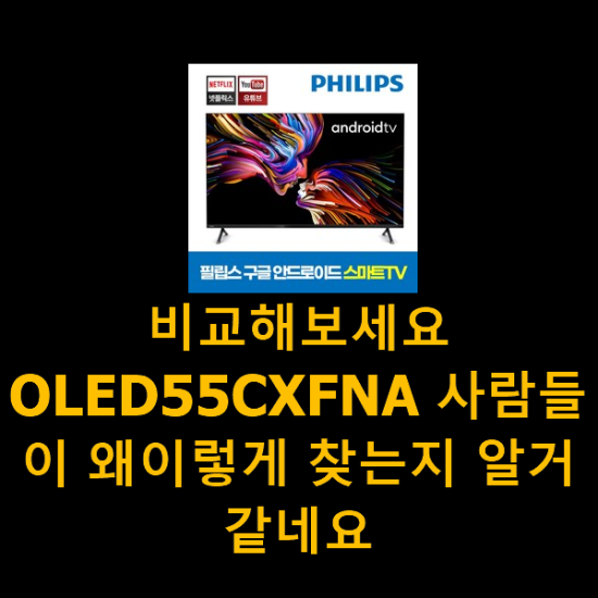 비교해보세요 OLED55CXFNA 사람들이 왜이렇게 찾는지 알거같네요