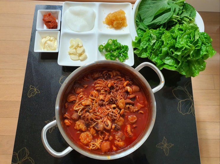 직화대창과 매콤한쭈꾸미의 조합 대창쭈꾸미 맛있게 조리하기