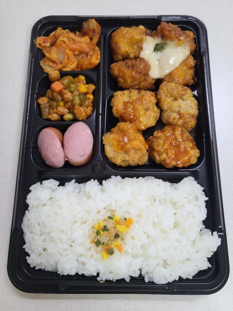  GS25 양념치킨 & 고추마요치킨 치킨 도시락 후기