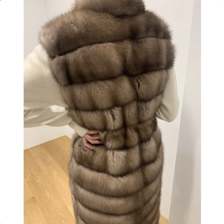  러시안 세이블 롱 베스트 / Sable Vest No.13