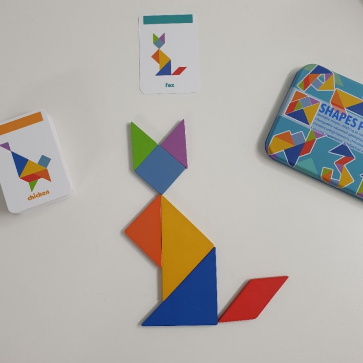  슬기로운 집콕생활 : 쉐이프퍼즐(SHAPES PUZZLE),칠교퍼즐, 내돈내산