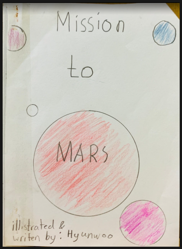 미얀마 양곤 국제 학교 Year5 미술수업 ( 내가 그린 영어 만화책 : Mission to Mars)