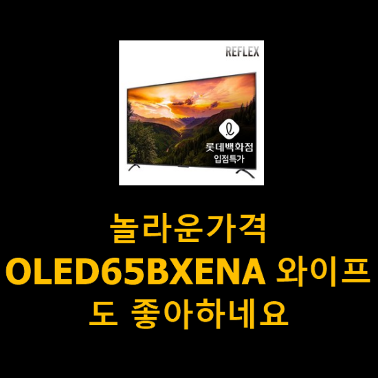 놀라운가격 OLED65BXENA 와이프도 좋아하네요