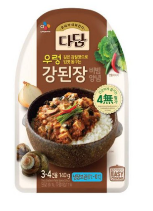  CJ 다담 우렁강된장 비빔양념 140g x 9개