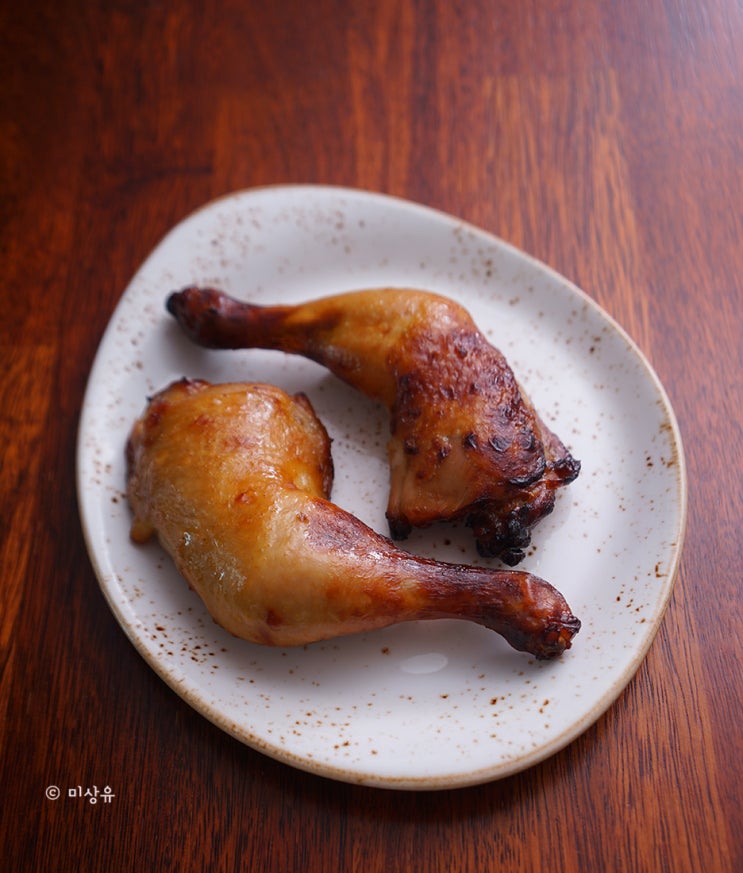 에어프라이어 치킨으로 좋은 오븐에 구운 갈비맛 닭다리